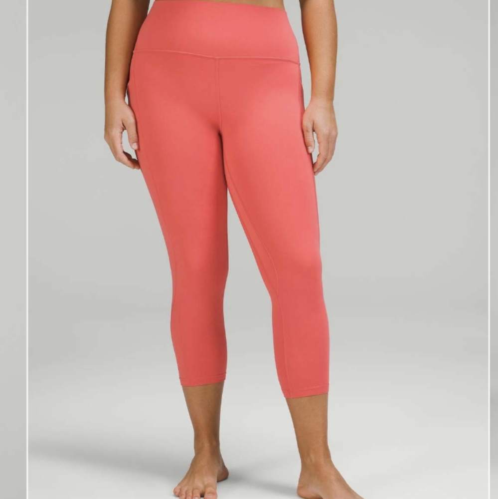 Lululemon Align High-Rise Crop with Pockets 23"Pale Raspberry - Picture 3 of 10